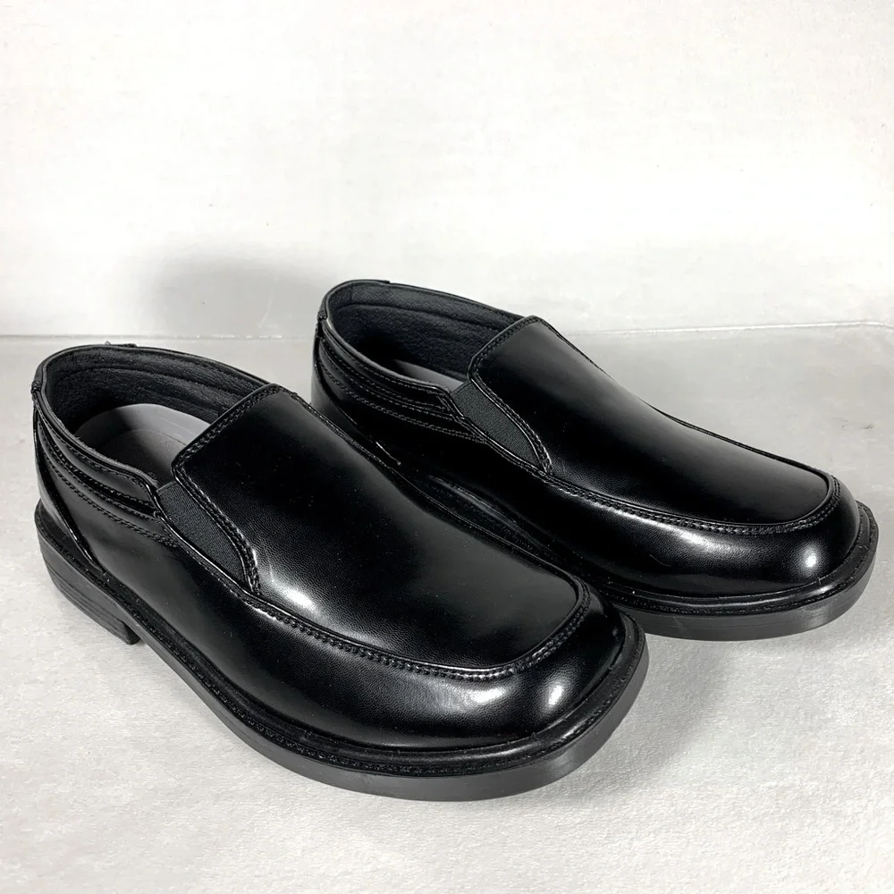 Deer Stags Boys Black Slip-On Dress Loafer